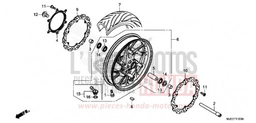 ROUE AVANT CB650FAG de 2016